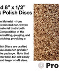 Eight Inch P150 Medium Grit Cut And Polish Discs Aluminum Oxide Non Woven Surface Prep Pads For Sweet Satin Finishing, close-up texture.