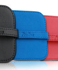 4 Pack Elastic Strap Screen Cleaning Pads With Soft Cloth Wipes For All Screens Including iPad iPhone MacBook Tablet Laptop TV Camera Color Mixed Super Handy For Travel And Everyday Use - black, navy, red pads