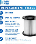 Replacement Filters For Wet Dry Vacuum Cleaner Compatible With DeWalt DCV580 DCV581H Models Pack Of 4 Heavy Duty Pro Grade Filtration