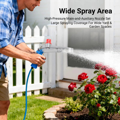 One Inch Aluminum Alloy Agriculture Irrigation Sprinkler Head Built Like A Tank For Rugged Outdoors Large Scale Farming And Heavy Duty Landscaping Rig With Adjustable Spray Angle watering roses with wide spray area