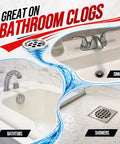 Kick Stubborn Sink Drain Clogs To The Curb With This Heavy Duty Shower Unclogging Tool in bathtubs and sinks.