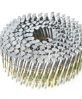 3600 Count Siding Nails One And A Quarter Inch Ring Shank 0.092 Inch Diameter 15 Degree Hot Dipped Galvanized Collated Wire