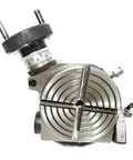 Tilting Rotary Table 4 Inch 100mm With M6 Clamp Kit For Milling Machines 4 Slots Horizontal And Vertical Setup 360 Degree Graduation