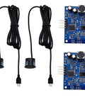 Two Pack JSN SR04T Ultrasonic Distance Sensor Module 23 To 500 Cm Waterproof Transducer For Arduino MCU High Precision 3mm Accuracy Integrated Sensor With Control Circuit Plug And Play