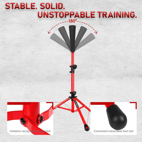 Adjustable tee from Seven By Seven Foot Baseball And Softball Practice Net With Numbered Strike Zone And Adjustable Batting Tee