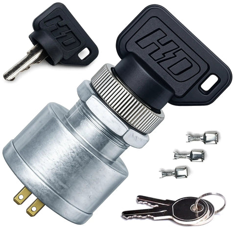 Heavy Duty Starter Ignition Key Switch For EZGO Electric Golf Carts With Umbrella Key, Compatible With OEM 17421G1
