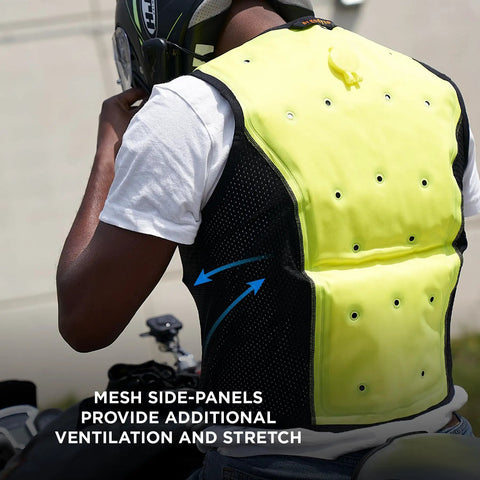 Stay Cool Without Breaking A Sweat With This Premium Dry Evaporative Cooling Vest Zip Front Design That Keeps You Fresh All Day Long And Packs Serious Chill Up To Three Days Per Fill For Rough Shifts And Hot Weekends Size 4X Large featuring mesh side panels for ventilation.