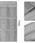 Slick Door Shoe Organizer With Six Deep Mesh Pockets And Heavy Duty Hanging Hooks for no fuss entryway tidy up.