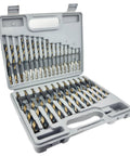 29 Piece Quick Change Hex Shank Drill Bit Set 1/16 Inch To 1/2 Inch In Plastic Case For Handheld And Impact Drills M2 High Speed Steel Bits