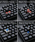 Blue 3-Pin Clicky Mechanical Keyboard Switches 50gf Actuation, Tactile And Audible Feedback, 30-Piece Bulk Pack For DIY Keyboards, Gaming, Typists, And Fidget Enthusiasts on hot-swappable keyboard