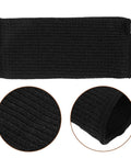 Heavy Duty Cut Resistant Arm Sleeves For Work 20 Cm Length Black 2 Pack showcasing the durable HPPE nylon blend material.