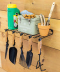 Garden Tools Organizer Wall Mount Shelf For Pruners, Shears, Scissors, Hand Tools, And Garden Supplies, Sturdy Steel Wire Rack