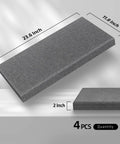 4 Pack Acoustic Panels 2 Inches Thick 23.6 By 11.8 Inches Fiberglass Sound Absorbing Panels For Studio Office Home Theater