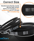 Washer Belt Assembly For Whirlpool Maytag Jenn Air Washers Replaces 12112425 details and measurements