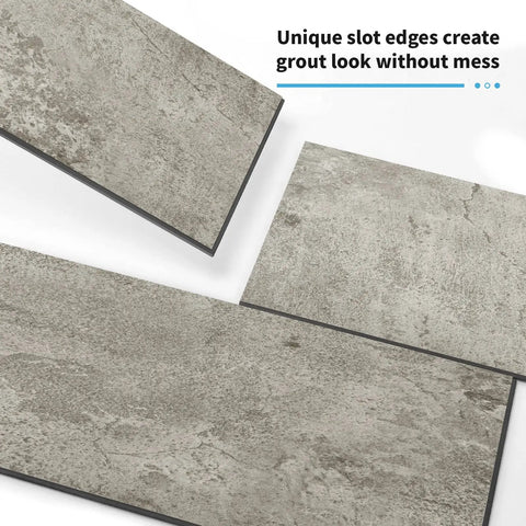 Dark Slate Peel And Stick Backsplash Kit For Kitchen And Bath Large 5.9in x 11.8in Self Adhesive Subway Tiles close-up view