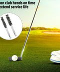 4 Pack Golf Club Hosel Brush With Stainless Steel Wire Bristles And Hex Shank Handle For Wood And Iron Golf Clubs Clean Dirt And Grime Fast Rust Resistant Cleaning Tool Compatible With Electric Drill, two brushes