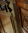 Wooden cabinet with Chinese Medicine Cabinet Pulls Set Of 2 Brass Cabinet Hardware For Architectural Interior Design