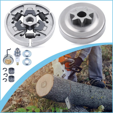 Sprocket Clutch Drum Kit Built Tough With Three Eighths Inch 7T Needle Bearing For MS290 MS390 MS310 Chainsaw Replacement Parts displayed