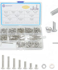 M3 Screws Assortment Kit 630 Pieces Dope All In One Hardware Kit With 210 Nuts And 210 Washers displayed in box
