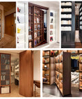 Heavy Duty Hidden Door Hinges Thickened Solid Steel Pivot Hinge With 360 Degree Rotation And 570 Lbs Load for bookshelf doors