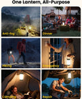 Brighter Than The Night Ultra Bright 135 LED Camping Lantern in various scenarios including hiking and camping.