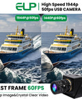 Global Shutter USB Camera With 10X Telephoto Zoom 5 To 50Mm Varifocal CS Mount Webcam For Pro Detail Capture shown with cruise ship example