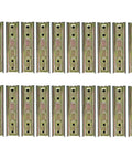 20 Pack Heavy Duty Metal Couch Connectors For Modular Sofa Sets, steel linkage clips arranged in rows.