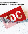 Built Like A Tank Fdc Fire Department Connection Sign 12 By 18 Inches crafted from reflective aluminum submerged in water.