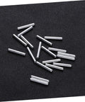 40 Piece 3x20mm DIY Short Drive Shafts For RC Robots And Micro Cars Kit, shown on a black background, aluminum alloy