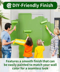 DIY-friendly painting of No Fuss 22X30 Drywall Access Panel With Heavy Duty Lock on green wall.