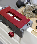 Dual Clamping Door Hinge Jig Plus Hinge Mortiser for Standard Doors Easy Setup Complete Installation Kit to Rout Mortises