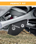 Beefy Aluminum Linkage Guard For Motorcycle Shock Linkage And Clevis Protection Off Road Trail Shield To Defend Against Rocks Logs And Debris Easy Bolt On Mount CNC Machined Durability on rear suspension