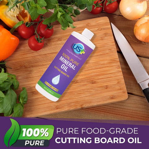 Pure Mineral Oil for Cutting Boards and Food Prep Surfaces Legit Food Grade Kosher GMO Free Deep Penetrating Wood Protector 4 Fl Oz