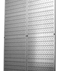 Heavy Duty Metal Pegboard Panels For Wall Mounting Two Pack 16 Inch By 48 Inch Industrial Strength Formed Edges Pegboard Sheets for garage storage