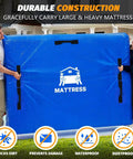Mattress Bags For Moving And Storage Water Resistant Protector Cover For Queen Size Beds being carried by two people