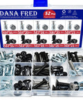 52 Piece Jack Nut Kit With Countersunk Socket Cap Screws For Hollow Doors And Soft Walls DIY Friendly Easy Install Expansion Inserts