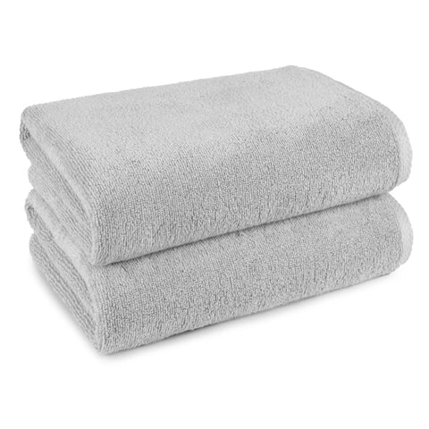 Premium Quick Dry Bath Towels Two Pack One Hundred Percent Cotton Oversized Super Absorbent Heavy Duty Fabric For Bathroom Spa Vibes And Legit Cloud Soft Comfort In Platinum