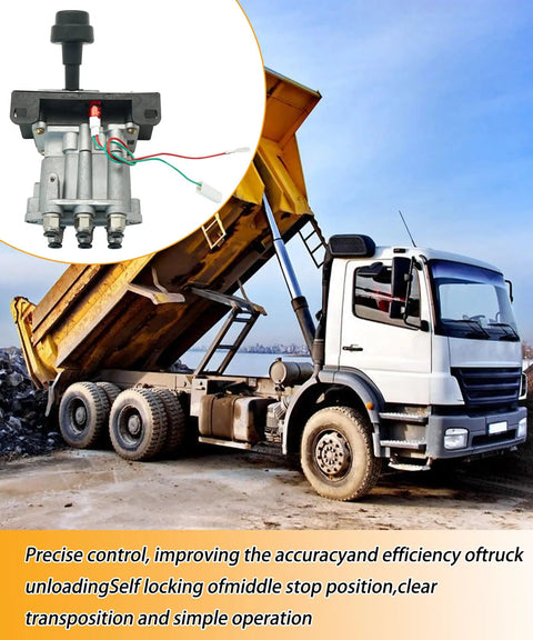 Power Take Off PTO Hoist Air Shift Control Valve With Push To Connect Fittings For Dump Truck Tipper Hydraulic System Durable Easy Install Valve Compatible With AV295 329358X