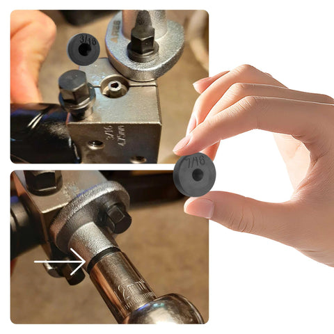 SSNNUU 7pcs double flare tool adapters set; front brake-line tool, side tube clamp, close-up 7/16 adapter.