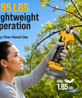 Electric Pruning Shears Punch Through Tough Stems With Zero Sweat Using Rock Solid 1.8 Inch Cut Capacity Cordless Plant Clippers for Stress Free Yard Work Garden Gear, lightweight operation at 1.85 lbs.
