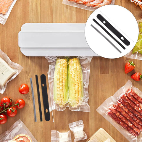 Ultimate Vacuum Sealer Replacement Kit With Heating Wires And Gasket Set For Home And Pro Use Easy Install Quick Maintenance Durable Sealing Gasket Replacement For All Models, white sealing bar with wires