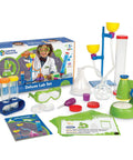 Primary Science Deluxe Lab Kit For Kids 45 Piece Preschool STEM Toys Set with colorful flasks, test tubes, and activity cards