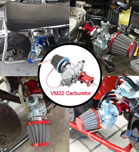 26mm Performance Carburetor Kit For Mikuni Predator 212cc GX160 GX200 CT200U KT196 including 38mm Air Filter Intake Pipe