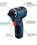 12V Max Brushless 1 Quarter Inch Hex Two Speed Screwdriver Kit With Dual 2.0Ah Batteries, Lightweight Pro Torque, compact design