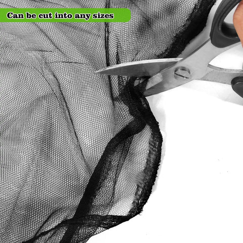 Cutting Large Garden Mosquito Netting 39 By 10 Feet Breathable Mesh Shield For Backyard Patio Against Bugs Plant Cover Black