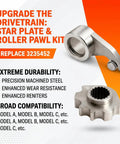 Detent Star And Drive Train Roller Pawl Replacement For Ace Offroad UTV Premium Alloy Steel Wear Resistant Precision Shifting Durable Gearbox Upgrade Smooth Engagement Ready For Harsh Trails, alloy steel, replace 3235452