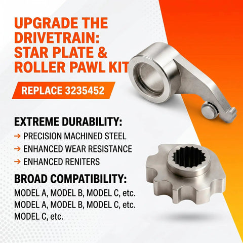 Detent Star And Drive Train Roller Pawl Replacement For Ace Offroad UTV Premium Alloy Steel Wear Resistant Precision Shifting Durable Gearbox Upgrade Smooth Engagement Ready For Harsh Trails, alloy steel, replace 3235452