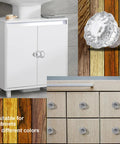 Crystal Cabinet Knobs Eight Pack Glass Pulls With Brushed Nickel Base for white cabinets and various wood finishes