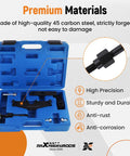 Mini Cooper Camshaft Locking Tool And Timing Chain Tool Set in blue case, high-quality carbon steel, 2002-2008 models