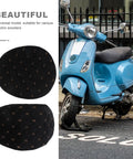 Winter Warm Plush Motorcycle Seat Cover For Electric Scooters And Motorcycles Black Insulated Saddle Cushion Padding for comfort.